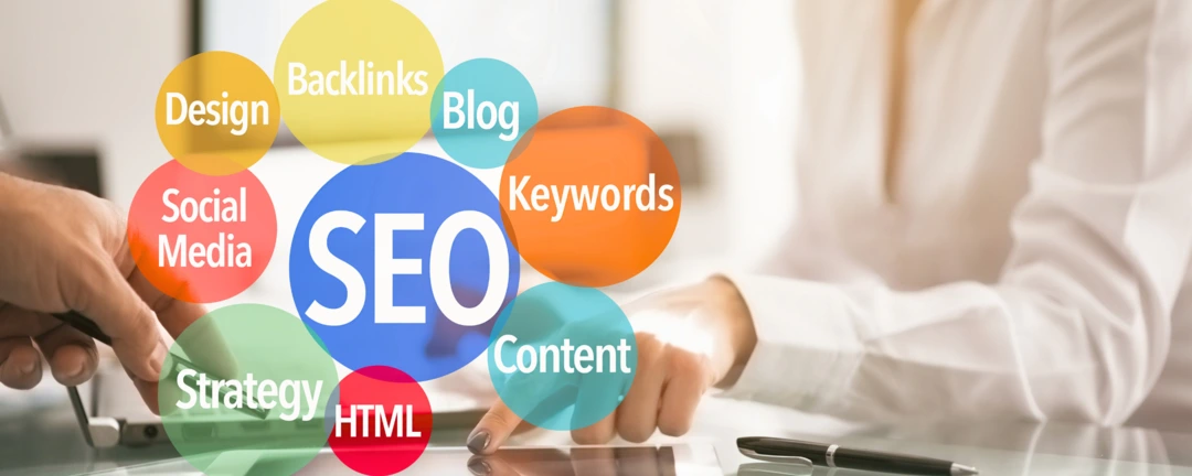 photo de couverture de la partie SEO de l'article sur le site vitrine WordPress