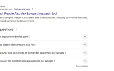 Tout savoir sur la boîte « People Also Ask »